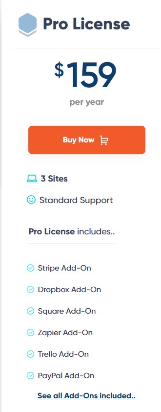 Gravity Forms Pro License Pricing